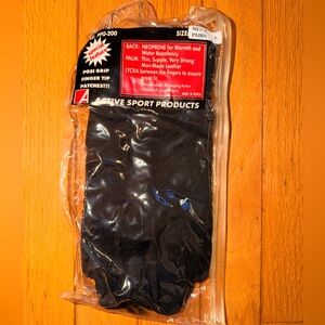 New NWT Neoprene Black Men's Gloves adjustable Active Sports Products PPG-200